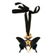 Gold and Black Hercules Butterfly Necklace 