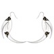Aya Silver Spikes Earrings