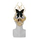 Goddess Hecate Gold Crowned Butterfly Mask