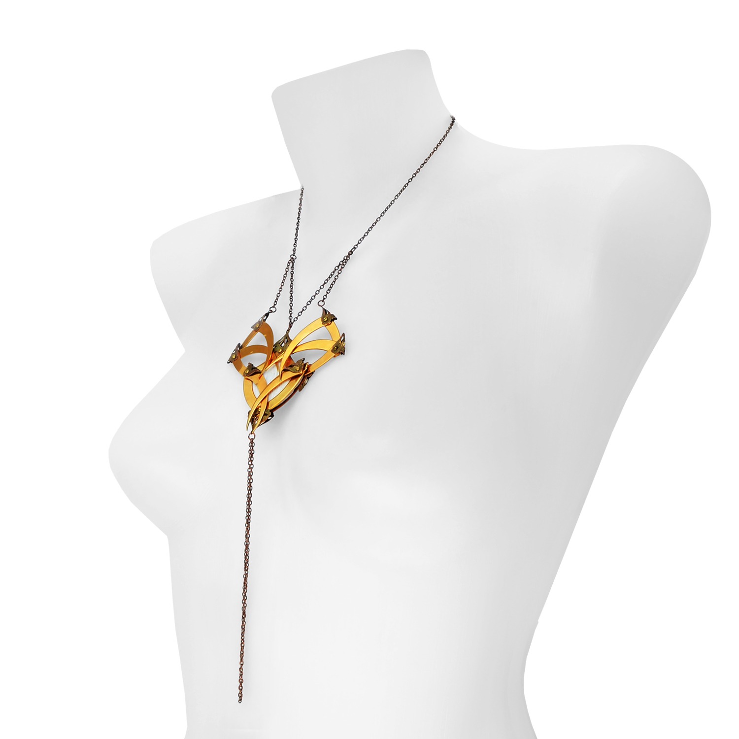 Gold Crowned Coat of Arms Cage Medallion Harem Royal