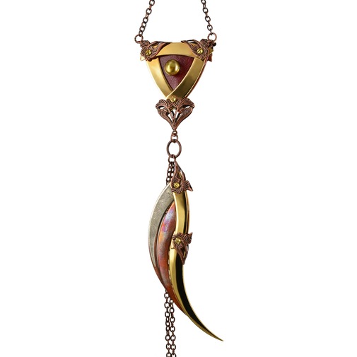 Small Blade Winged Necklace