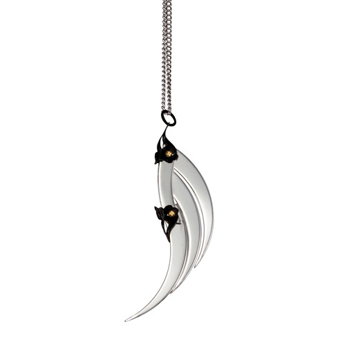 Small Silver Blade Wing Pendant