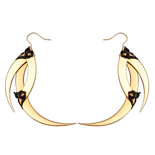 Aya Gold Spikes Earrings 