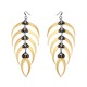 Gold Rattlesnake Chandelier Earrings 
