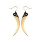 Serpent Fangs Gold Spike Earrings