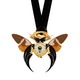 Gold and Black Hercules Cicada Necklace 