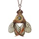 Copper Butterfly Necklace with Secret Blades 