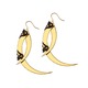 Thistle Thorn Small Gold Drop Earrings 