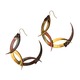 Thistle Thorns Large Gold and Copper Hoop Earrings