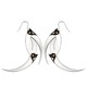 Aya Silver Spikes Earrings